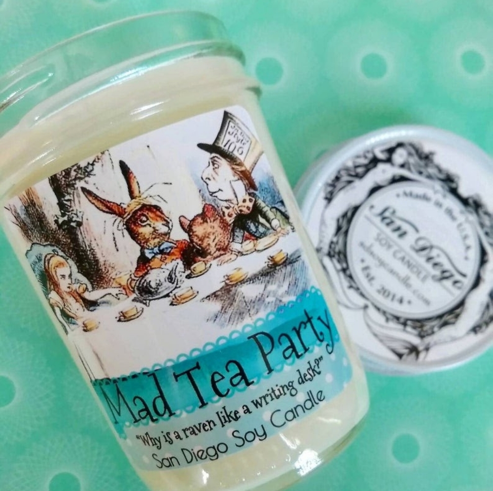 Mad Tea Party 8 oz soy candle